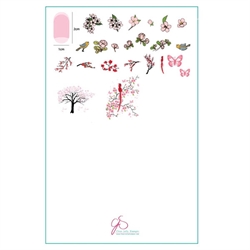 Sakura (CjSLC-69) Stampingplade, Clear Jelly Stamper